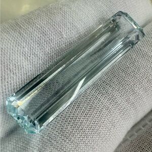 Large Aquamarine 28.5 Carat Faceted, Polished, Natural Gem Custom Cut Gemstone